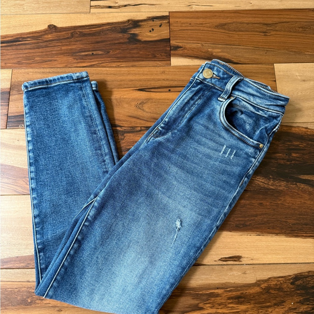 Kut from the Kloth Blue Catherine High Rise Straight Leg Jeans